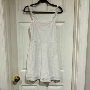 Hollister White Eyelet Dress Medium